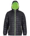 TS016 Padded jacket Black / Lime colour image