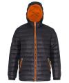 TS016 Padded jacket Black / Orange colour image