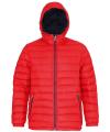 TS016 Padded jacket Red / Navy colour image