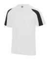 JC003 Contrast Cool T-Shirt Arctic White / Jet Black colour image