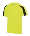 JC003 Contrast Cool T-Shirt Electric Yellow / Jet Black colour image