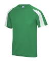 JC003 Contrast Cool T-Shirt Kelly Green / Arctic White colour image