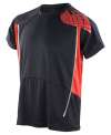 S176M Spiro training shirt Black / Red colour image