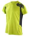 S176M Spiro training shirt Neon Lime / Grey colour image