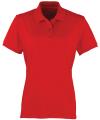 PR616 Women's Coolchecker™ Pique Polo Red colour image