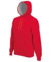 KB443 Heavy Contrast Hoody Red colour image