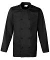 PR661 Cuisine Long Sleeve Chef's Jacket Black colour image