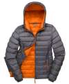 R194F Women's Urban snowbird hooded jacket Grey / Orange colour image