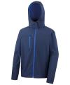 R230M Core Tx Performance Hooded Softshell Jacket Navy / Royal colour image