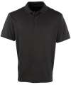 PR615 Coolchecker™ Pique Polo Black colour image