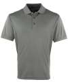 PR615 Coolchecker™ Pique Polo Dark Grey colour image