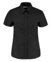 KK360 Women's Workplace Oxford Blouse Short Sleeved Black colour image