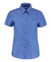 KK360 Women's Workplace Oxford Blouse Short Sleeved Italian Blue colour image