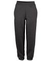 JH072 College Cuffed Jogpants Charcoal colour image