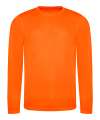 JC002 Long Sleeve Cool T-Shirt Electric Orange colour image