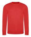 JC002 Long Sleeve Cool T-Shirt Fire Red colour image