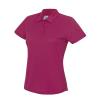 JC045 Ladies Sports Polo Shirt Hot Pink colour image
