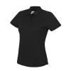 JC045 Ladies Sports Polo Shirt Jet Black colour image