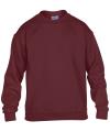 GD56B 18000B Kids Heavy Blend™ Sweatshirt Maroon colour image