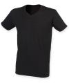 SF122 Men's Feel Good Stretch V Neck T-Shirt Black colour image