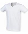 SF122 Men's Feel Good Stretch V Neck T-Shirt White colour image