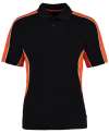 KK938 Gamegear® Cooltex® active polo shirt Black / Orange colour image