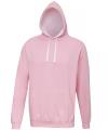 JH003 Varsity Hoodie Baby Pink / Artic White colour image