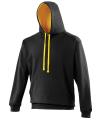 JH003 Varsity hoodie Jet Black / Gold colour image