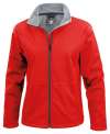 R209F Women's Core softshell jacket ladies Red colour image