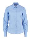 KK743F Ladies Long Sleeve Business Shirt Light Blue colour image
