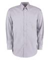 KK105 Corporate Oxford shirt long sleeved Silver Grey colour image