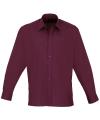 PR200 Long Sleeve Poplin Shirt Aubergine colour image