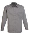 PR200 Long Sleeve Poplin Shirt Dark Grey colour image