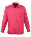 PR200 Long Sleeve Poplin Shirt Hot Pink colour image