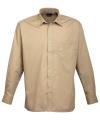 PR200 Long Sleeve Poplin Shirt Khaki colour image