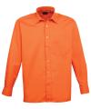 PR200 Long Sleeve Poplin Shirt Orange colour image