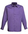 PR200 Long Sleeve Poplin Shirt Purple colour image