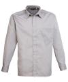 PR200 Long Sleeve Poplin Shirt Silver colour image