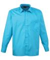 PR200 Long Sleeve Poplin Shirt Turquoise colour image