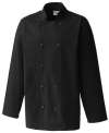 PR657 Long Sleeve Chef’S Jacket Black colour image