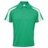 JC043 Contrast Cool Polo Kelly / Arctic White colour image