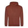 JH001 College Hoodie Red Rust colour image