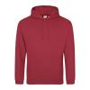 JH001 College Hoodie Brick Red colour image