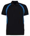 KK974 Gamegear® Cooltex® Riviera Polo Shirt Black / Electric Blue colour image