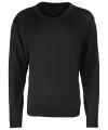 PR694 V neck knitted sweater Black colour image