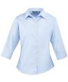 PR305 Women's ¾ sleeve poplin blouse Light Blue colour image