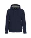 KB444 Heavy Full Zip Contrast Hoody Navy colour image