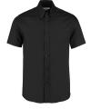 KK187 Tailored Fit Premium Oxford Shirt Short Sleeve Black colour image
