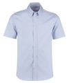 KK187 Tailored Fit Premium Oxford Shirt Short Sleeve Light Blue colour image
