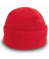 RC141 Active Fleece Ski Bob Hat Red colour image